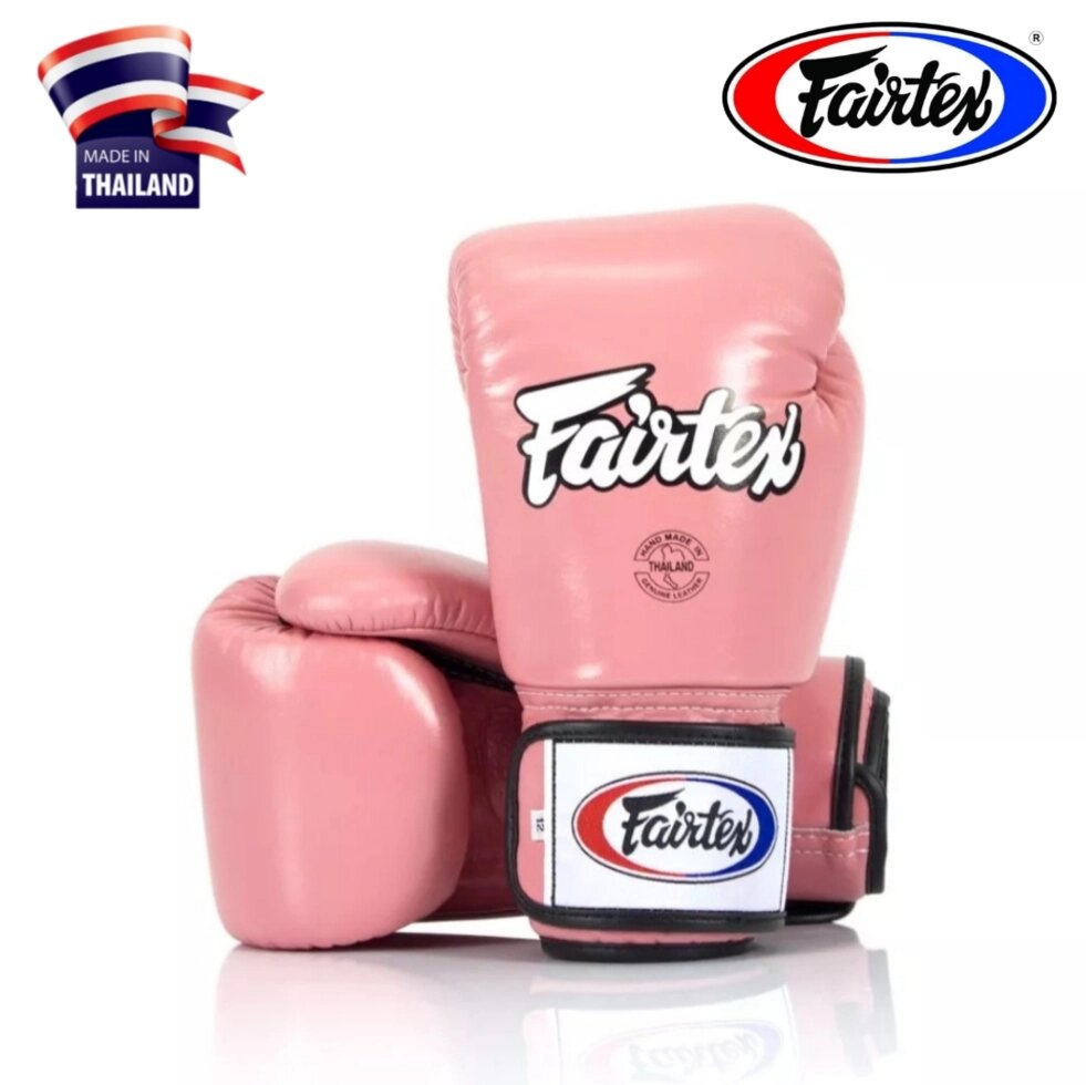 Боксерские перчатки Fairtex Universal Gloves Tight-Fit BGV1, Таиланд 10 oz РОЗОВЫЙ от компании Тайская косметика и товары из Таиланда - Melissa - фото 6
