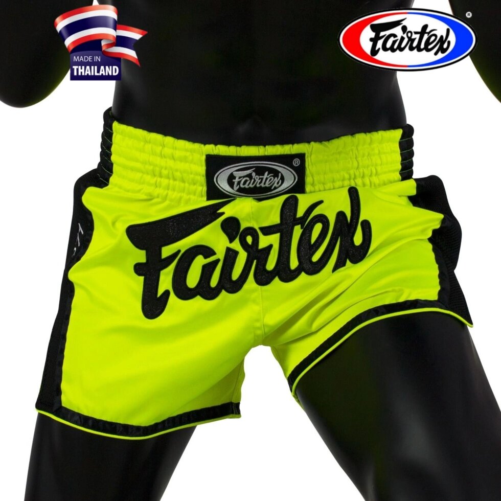 Боксерские шорты Fairtex Muay Thai Shorts BS1701, Таиланд L Lime от компании Тайская косметика и товары из Таиланда - Melissa - фото 17