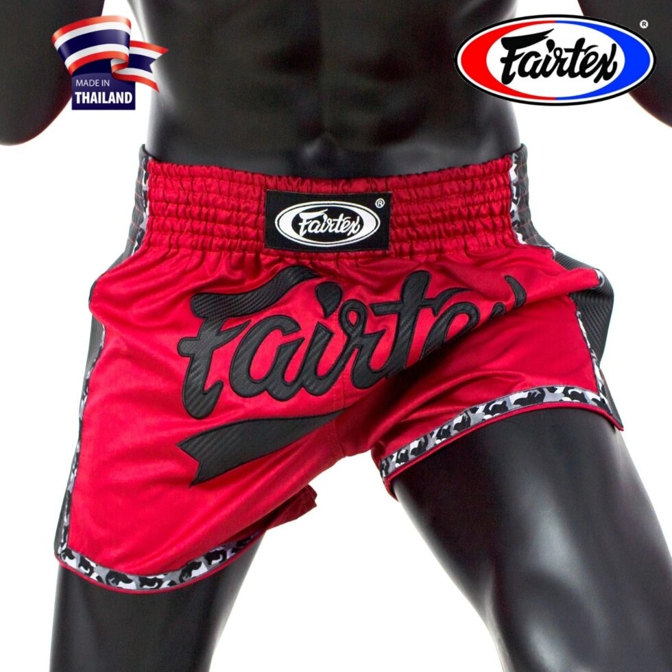 Боксерские шорты Fairtex Muay Thai Shorts BS1701, Таиланд XL Red/Black от компании Тайская косметика и товары из Таиланда - Melissa - фото 8