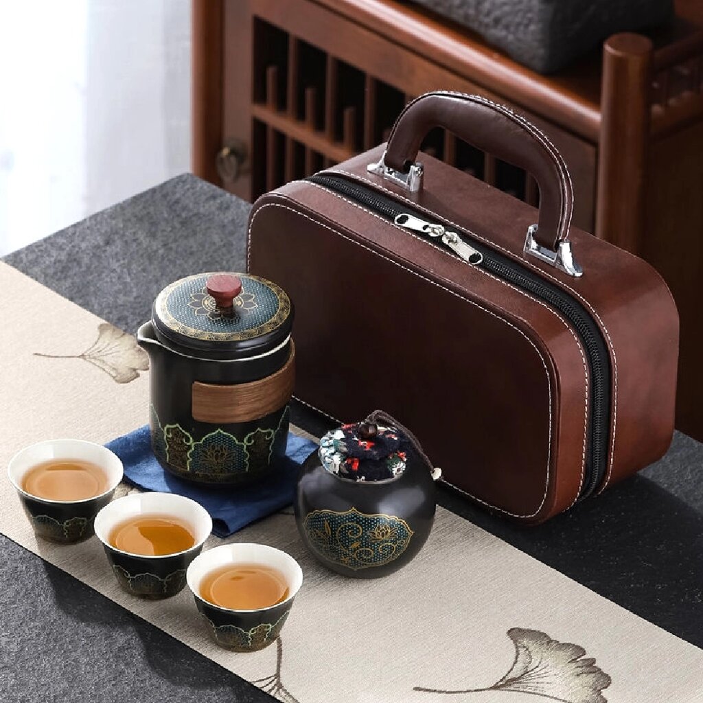 Чайный сервиз, набор для чайной церемонии, Black. Китай от компании Тайская косметика и товары из Таиланда - Melissa - фото 4