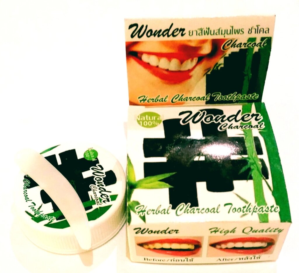 Черная зубная паста с углем бамбука, Таиланд, 25 гр / Herbal Charcoal Toothpaste от компании Тайская косметика и товары из Таиланда - Melissa - фото 1