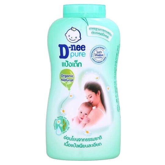 Детская гипоаллергенная присыпка-тальк D-nee Pure Organic Natural Baby Powder, 180 гр. Таиланд от компании Тайская косметика и товары из Таиланда - Melissa - фото 1