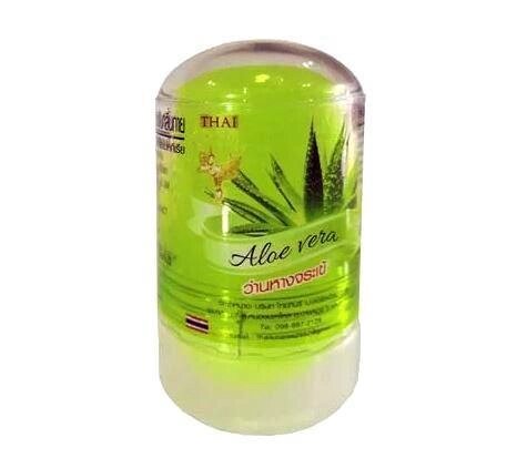 Дезодорант кристаллический с экстрактом Алоэ Вера Thai Kinaree Aloe Vera, Таиланд, 40 гр от компании Тайская косметика и товары из Таиланда - Melissa - фото 1