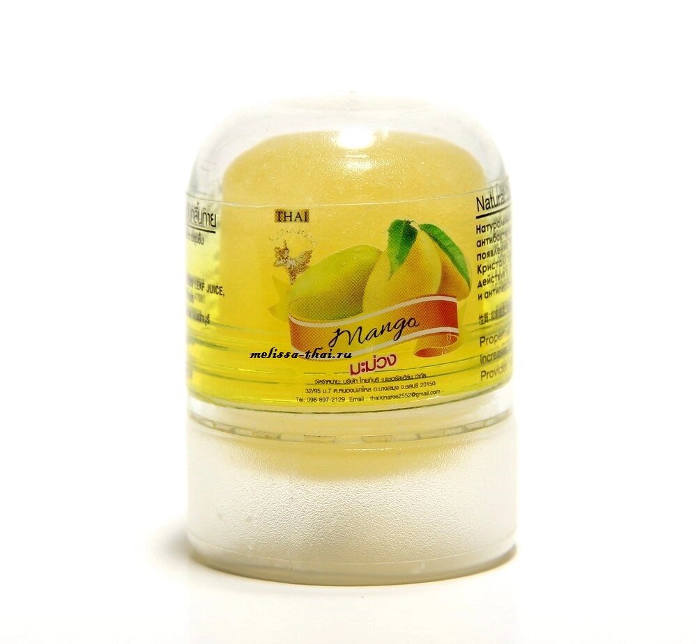 Дезодорант кристаллический Thai Kinaree Mango, 70 гр., Таиланд от компании Тайская косметика и товары из Таиланда - Melissa - фото 1