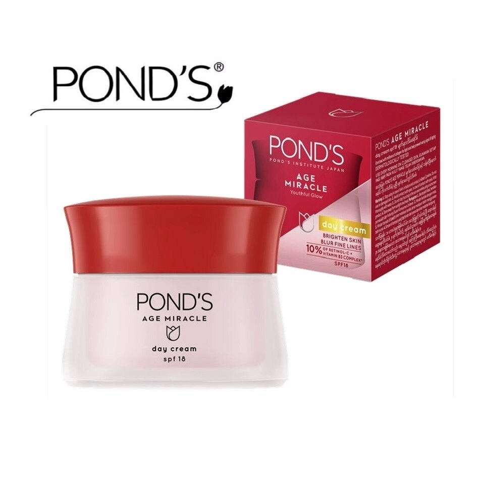 Дневной крем Ponds Age Miracle Youthful Glow Day Cream, 45 гр от компании Тайская косметика и товары из Таиланда - Melissa - фото 1