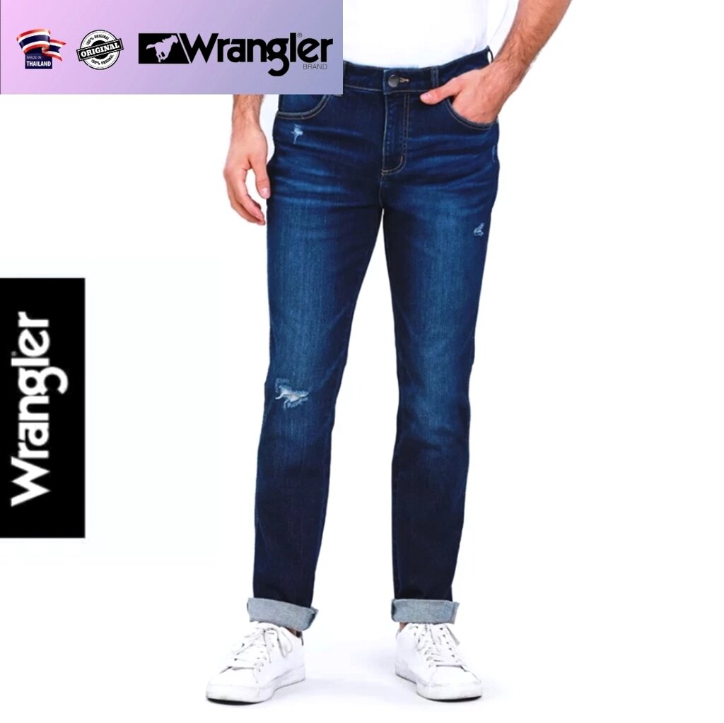 Джинсы мужские Wrangler Denim, модель Vegas WR S112V202 (оригинал) Waist: W33L32 от компании Тайская косметика и товары из Таиланда - Melissa - фото 1