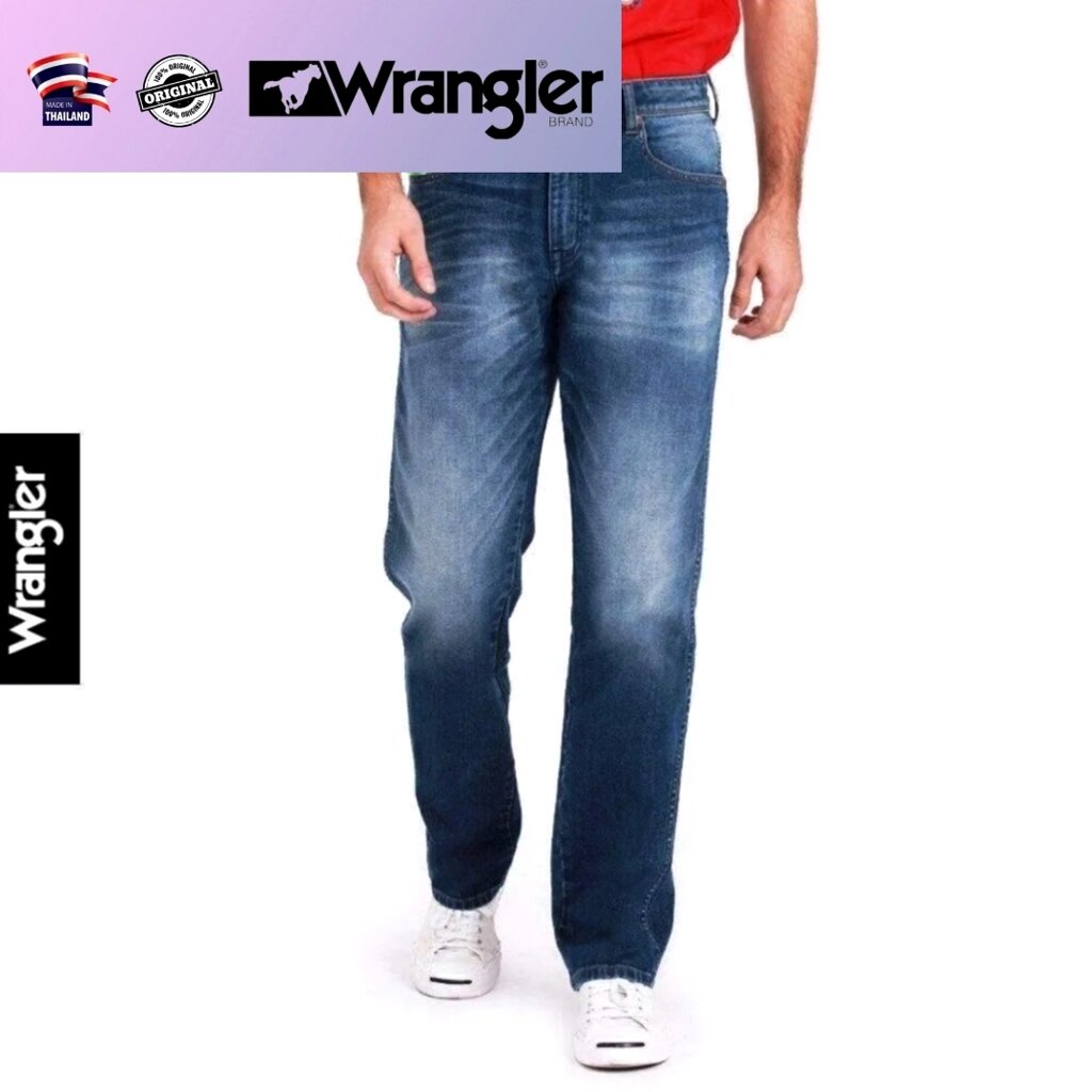 Джинсы мужские Wrangler Texas Denim, модель WR W2121201 (оригинал) Waist: W31L31 от компании Тайская косметика и товары из Таиланда - Melissa - фото 1