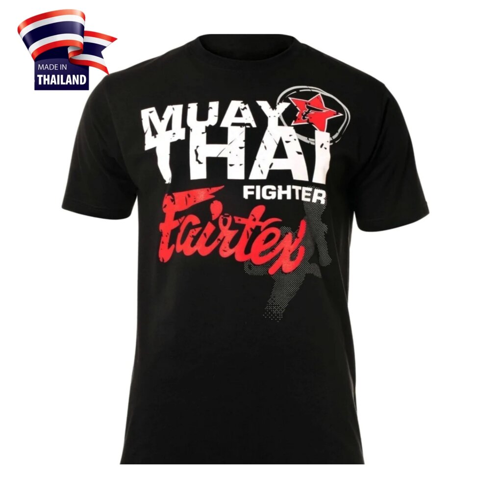 Футболка  Muay Thai Fighter Fairtex, Таиланд 2XL Черный от компании Тайская косметика и товары из Таиланда - Melissa - фото 4