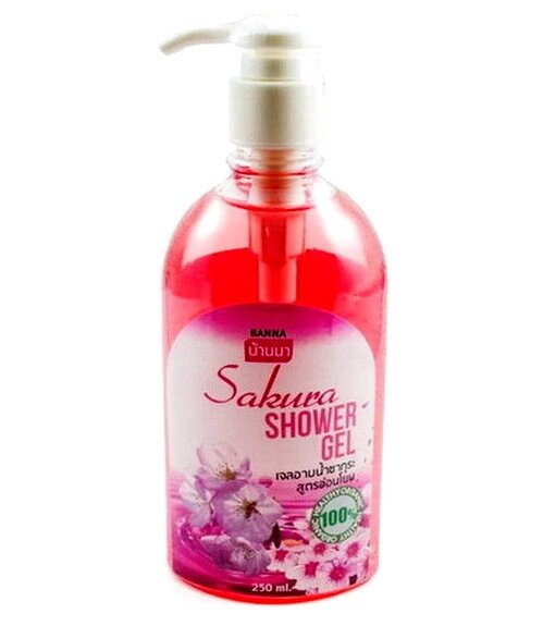 Гель для душа Banna Sakura Shower Gel (Сакура), 250 мл., Таиланд от компании Тайская косметика и товары из Таиланда - Melissa - фото 1