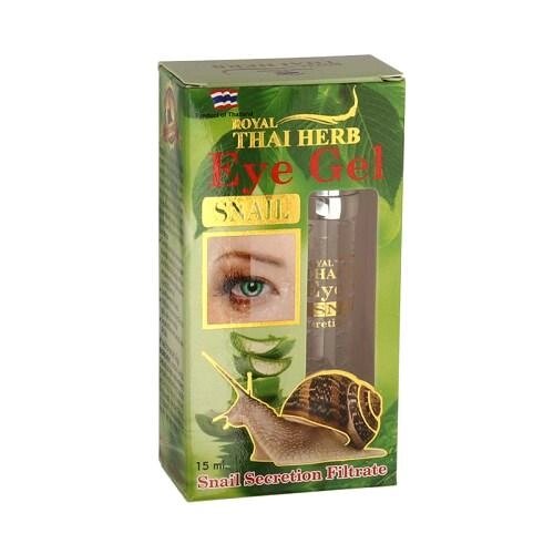 Гель для кожу вокруг глаз с экстрактом улитки Royal Thai Herb Eye Gel Snail, 15 мл., Таиланд от компании Тайская косметика и товары из Таиланда - Melissa - фото 1