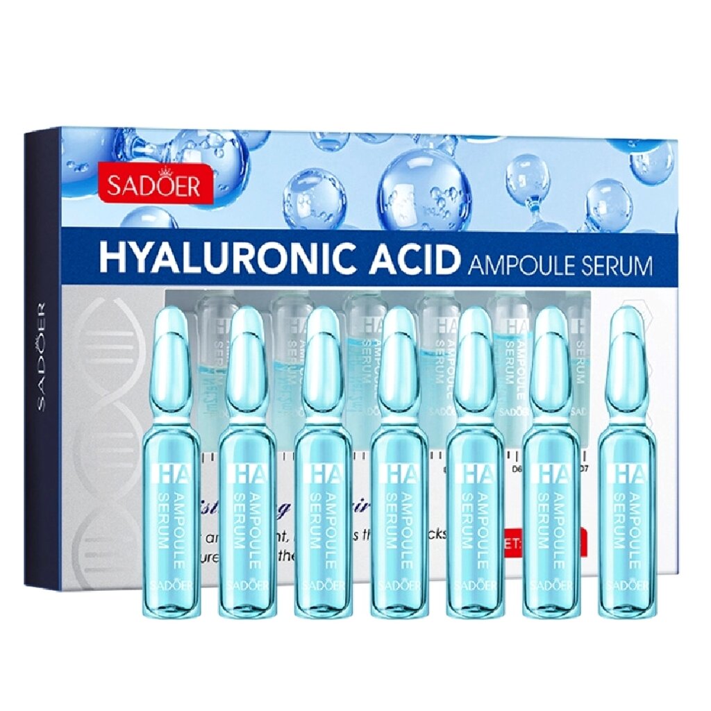 Гиалуроновая сыворотка для лица Sadoer Hyaluronic Acid Ampoule Serum, 2мл  7шт. от компании Тайская косметика и товары из Таиланда - Melissa - фото 1