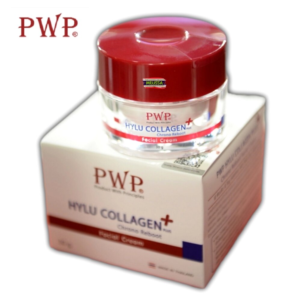 Гиалуроновый крем с коллагеном PWP Hylu Collagen Plus Chrono Reboot 30 гр. Таиланд от компании Тайская косметика и товары из Таиланда - Melissa - фото 1