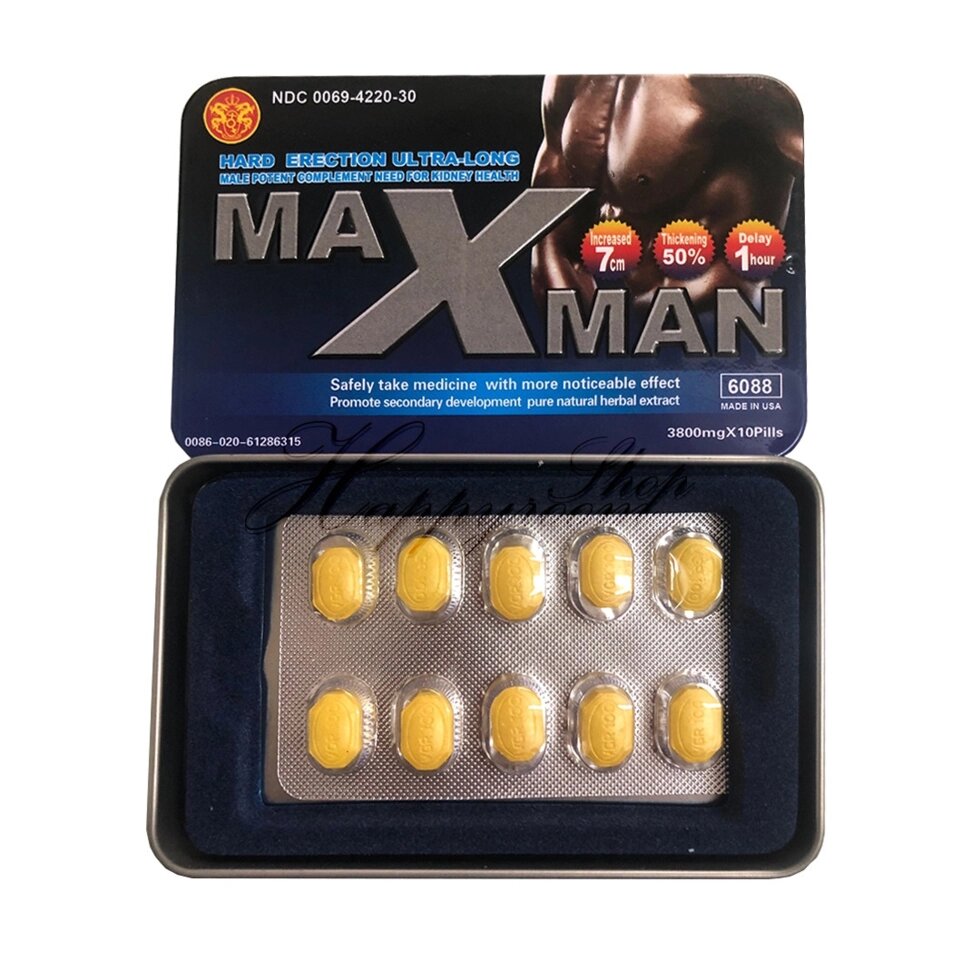 Капсулы для повышения потенции Maxman lV Capsules, 10 капсул, Таиланд от компании Тайская косметика и товары из Таиланда - Melissa - фото 1