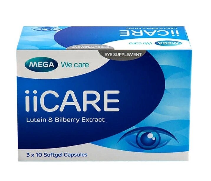 Капсулы для улучшения зрения Mega We Care ii Care Capsules, 30 капсул. Таиланд от компании Тайская косметика и товары из Таиланда - Melissa - фото 1