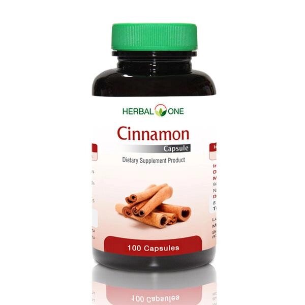 Капсулы от диабета с экстрактом Корицы Cinnamon Capsule Herbal One, Таиланд от компании Тайская косметика и товары из Таиланда - Melissa - фото 1