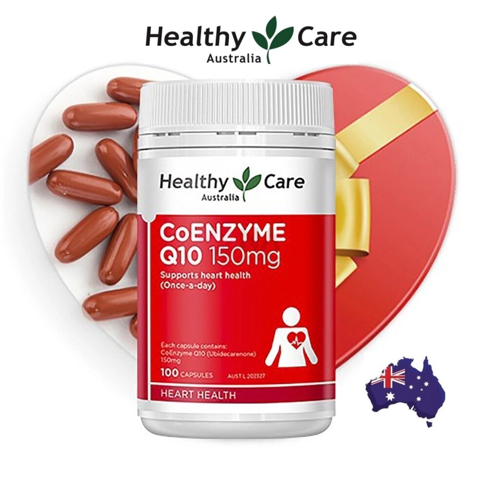 Коэнзим Q10 Healthy Care CoEnzyme Q10 150 mg. 100 капсул, Австралия от компании Тайская косметика и товары из Таиланда - Melissa - фото 1