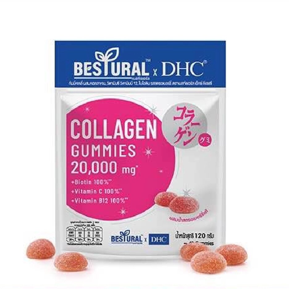 Коллаген DHC X Bestural Collagen Gummies 20 000 mg. Япония от компании Тайская косметика и товары из Таиланда - Melissa - фото 1