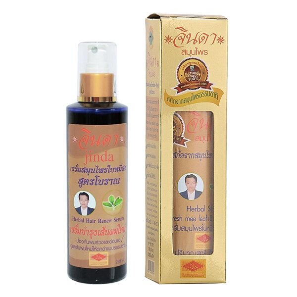 Концентрированный Лосьон-Спрей от облысения JINDA  / Intensive Herbal hair lotion-sprey , 250 ml. от компании Тайская косметика и товары из Таиланда - Melissa - фото 1