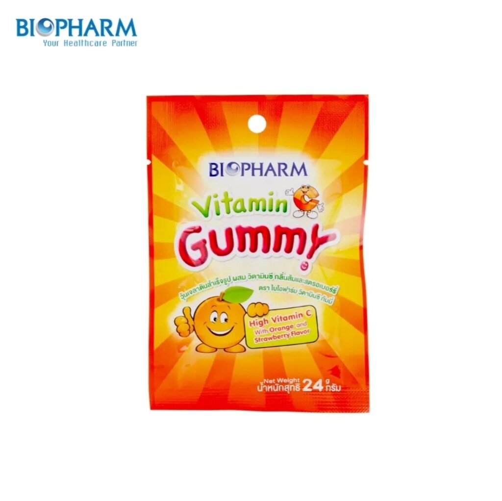 Конфеты жевательные детские с витаминами и минералами Biopharm Gummy, 60 гр. Таиланд Vitamin C от компании Тайская косметика и товары из Таиланда - Melissa - фото 7