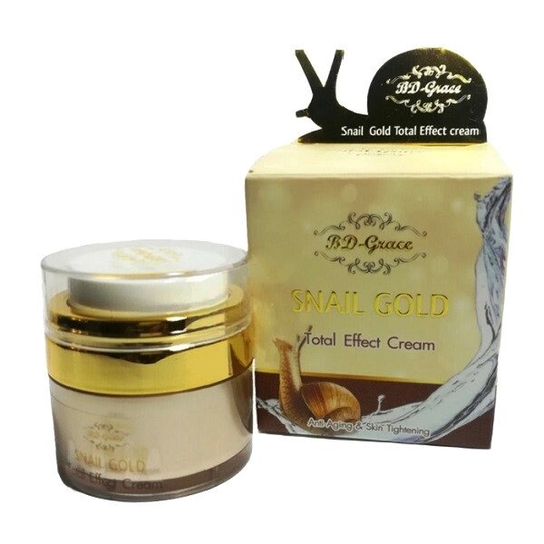 Крем антивозрастной с муцином Улитки BD-Grace Snail Gold Total Effect Cream, 15 мл. Таиланд от компании Тайская косметика и товары из Таиланда - Melissa - фото 1