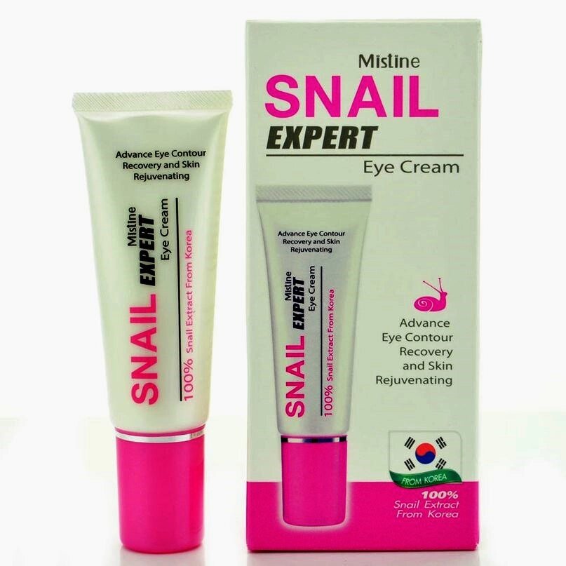 Крем для кожи вокруг глаз со слизью улитки, Mistine Snail Expert Eye Cream, Таиланд от компании Тайская косметика и товары из Таиланда - Melissa - фото 1