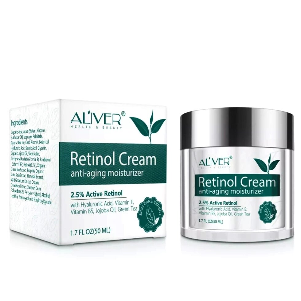 Крем для лица антивозрастной с ретинолом Aliver Retinol Cream, 50 мл. от компании Тайская косметика и товары из Таиланда - Melissa - фото 1