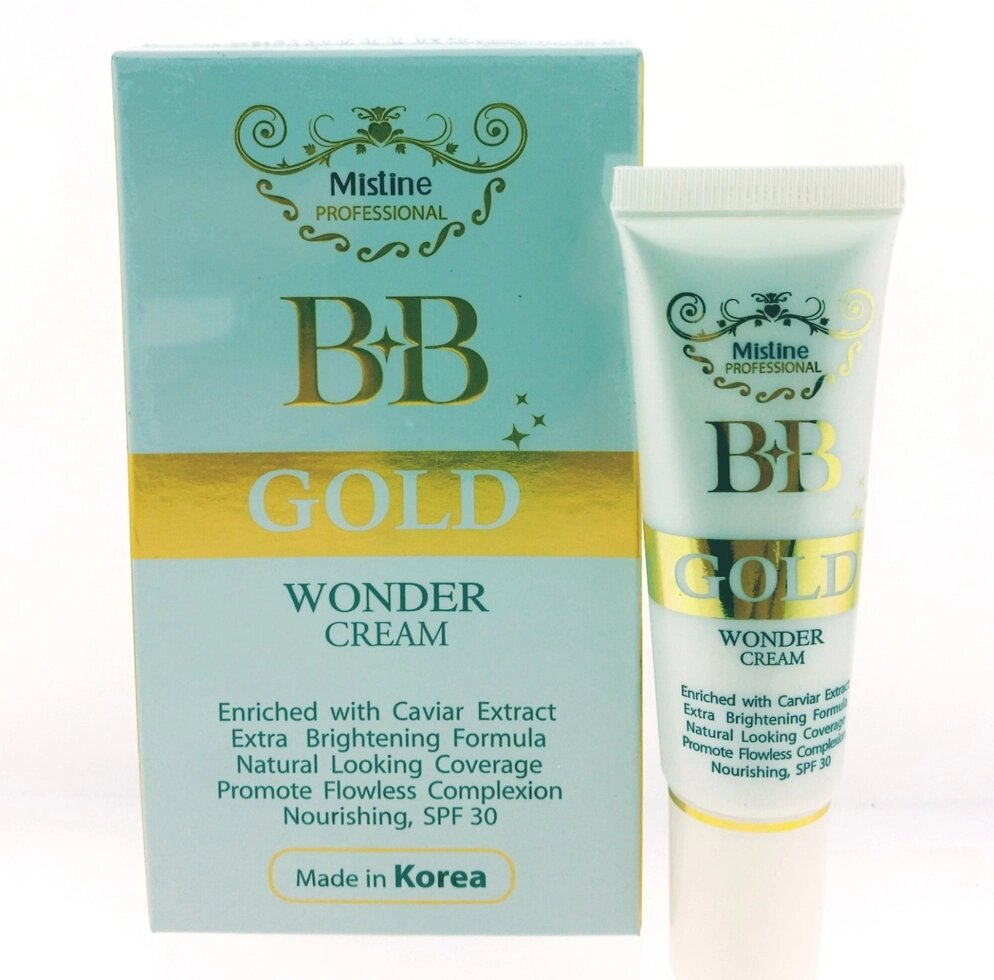 Крем для лица ББ, Mistine Professional BB Gold Wonder Cream SPF 30, 15 мл., Таиланд от компании Тайская косметика и товары из Таиланда - Melissa - фото 1