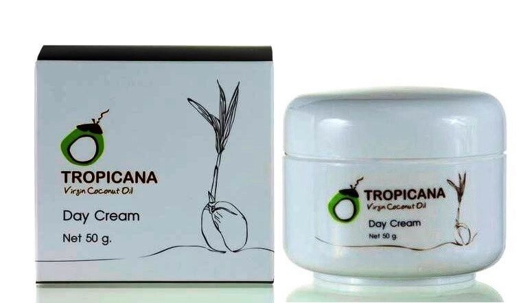Крем для лица дневной Tropicana Virgin Coconut Oil Cream, 50 мл., Таиланд от компании Тайская косметика и товары из Таиланда - Melissa - фото 1