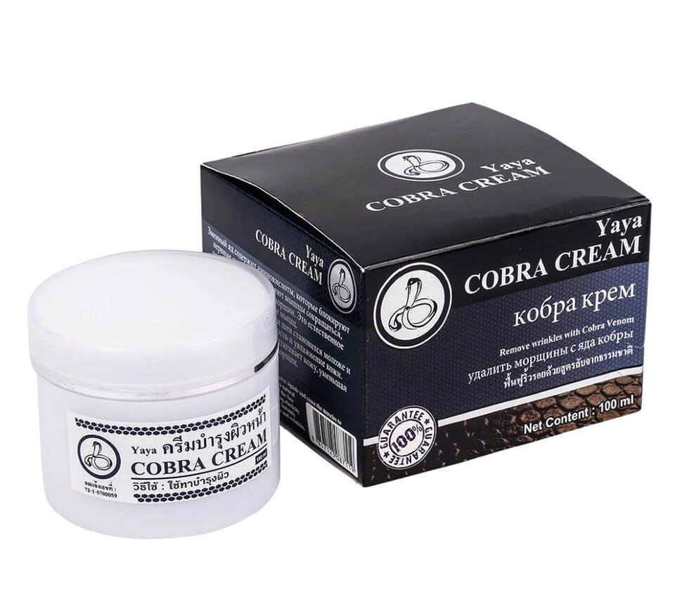 Крем для лица на основе змеиного яда / Yaya Cobra Face Cream, 100 ml. Таиланд от компании Тайская косметика и товары из Таиланда - Melissa - фото 1
