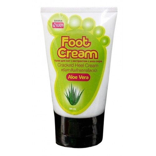 Крем для ног и пяток Алое 120мл / Banna Aloe Foot  Heel care cream 120 ml., Таиланд от компании Тайская косметика и товары из Таиланда - Melissa - фото 1