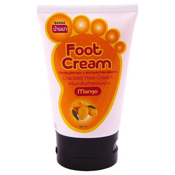 Крем для ног и пяток "Манго" 120мл / Banna Mango Foot  Heel care cream 120 ml. от компании Тайская косметика и товары из Таиланда - Melissa - фото 1