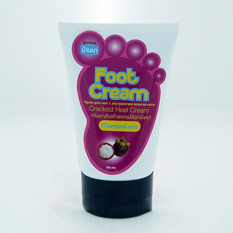 Крем для ног и пяток "Мангостин" 120мл / Banna Mangostine Foot  Heel care cream 120 ml. от компании Тайская косметика и товары из Таиланда - Melissa - фото 1