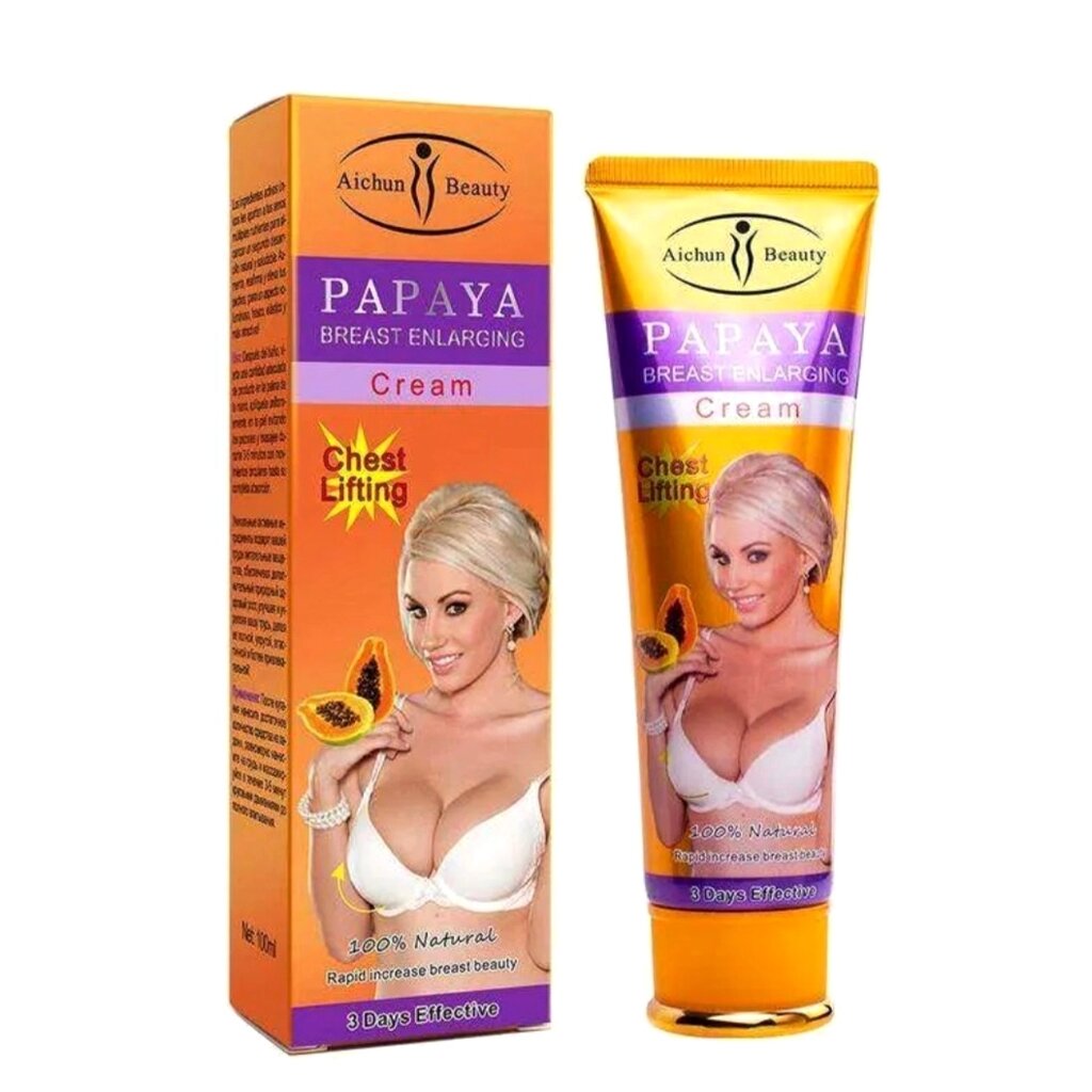 Крем для увеличения груди с экстрактом Папайя Aichun Boobs Papaya Breast Enlarging Cream от компании Тайская косметика и товары из Таиланда - Melissa - фото 1