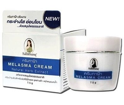 Крем от пигментных пятен и мелазмы Sabainang Melasma Cream Natural Herb Extract 7,5 гр., Таиланд от компании Тайская косметика и товары из Таиланда - Melissa - фото 1