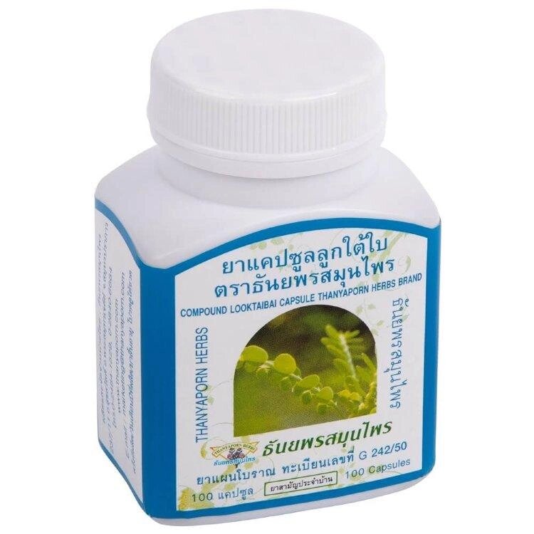 Лук Тай Бай  капсулы для лечения печени  Thanyaporn Herbs Brand Compound Looktaibai Capsule 100 капсул, Таиланд от компании Тайская косметика и товары из Таиланда - Melissa - фото 1