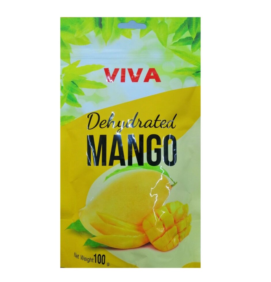 Манго сушеное дегидрированное Viva Dehydrated Mango, 100 гр. Таиланд от компании Тайская косметика и товары из Таиланда - Melissa - фото 1