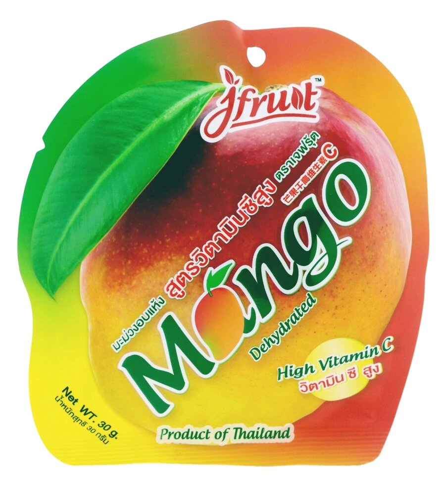 Манго сушеное, Mango Dehydrated High Vitamin C, 30 gr., Таиланд от компании Тайская косметика и товары из Таиланда - Melissa - фото 1