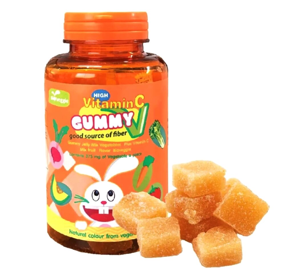 Мармелад вегетарианский детский с витамином C MaxxLife Veggie Gummy Vitamin С, 48 шт. Таиланд от компании Тайская косметика и товары из Таиланда - Melissa - фото 1