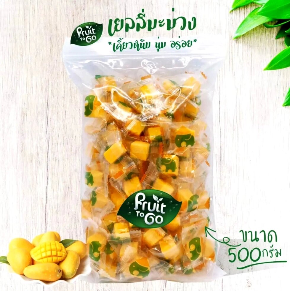 Мармеладное желе с натуральным соком Манго Mango Jelly Fruit to Go, 500 гр. Таиланд от компании Тайская косметика и товары из Таиланда - Melissa - фото 1