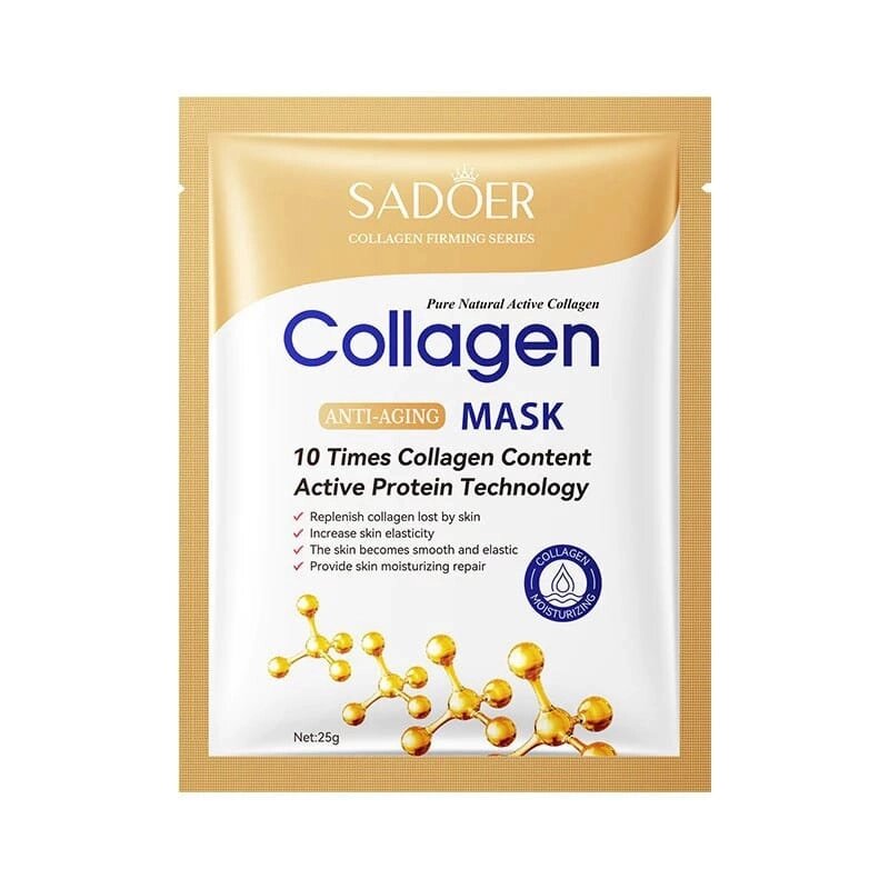 Маска для лица “Коллаген” Sadoer Collagen Anti-Aging Mask, 25 гр. от компании Тайская косметика и товары из Таиланда - Melissa - фото 1