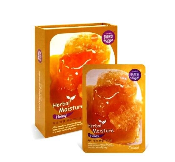 Маска для лица тканевая с медом Herbal Moisture Honey Facial Mask, 38 гр. Таиланд от компании Тайская косметика и товары из Таиланда - Melissa - фото 1
