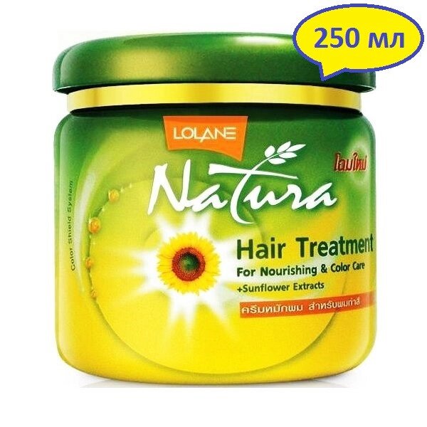 Маска для волос Lolane Natura, с вытяжкой из семян подсолнечника и Про-Витамином B5, 250 мл. Таиланд от компании Тайская косметика и товары из Таиланда - Melissa - фото 1