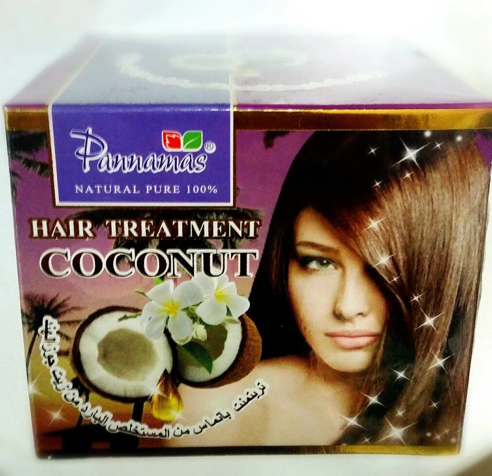 Маска для волос с кокосовым маслом холодного отжима Pannamas Hair Treatment Coconut 300 мл. от компании Тайская косметика и товары из Таиланда - Melissa - фото 1