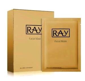 Маска омолаживающая для лица с Коллоидным Золотом Ray Facial Mask Gold, 10 шт., Таиланд от компании Тайская косметика и товары из Таиланда - Melissa - фото 1