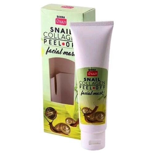 Маска-пленка с Коллагеном и Слизью Улитки Banna Snail Collagen Peel off Facial Mask, 120 мл., Таиланд от компании Тайская косметика и товары из Таиланда - Melissa - фото 1