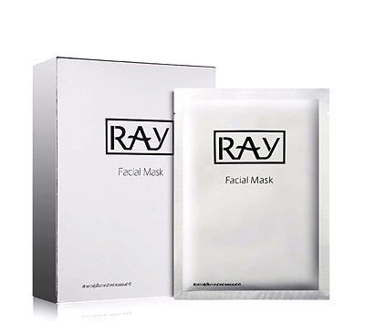 Маска увлажняющая для лица с Коллоидным Серебром Ray Facial Mask Silver, 10 шт., Таиланд от компании Тайская косметика и товары из Таиланда - Melissa - фото 1