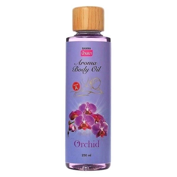 Массажное масло для тела Banna Aroma Body Oil Orchid, 250 мл., Таиланд от компании Тайская косметика и товары из Таиланда - Melissa - фото 1