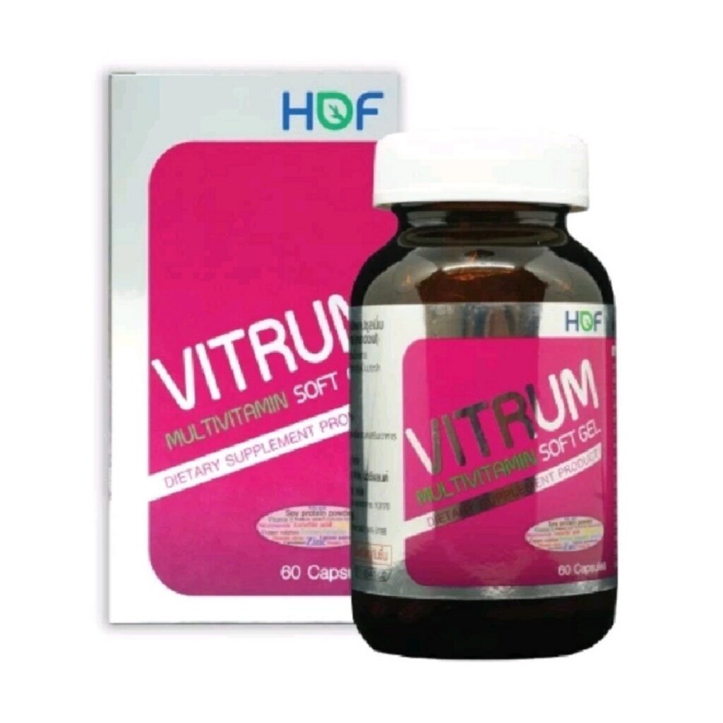 Мультивитаминный комплекс Hof Vitrum Multivitamin Soft Gel, Таиланд 60 капсул от компании Тайская косметика и товары из Таиланда - Melissa - фото 2