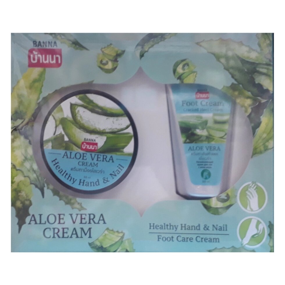 Набор подарочный Aloe Vera Cream, Foot care cream + Healthy Hand  Nail, Таиланд от компании Тайская косметика и товары из Таиланда - Melissa - фото 1