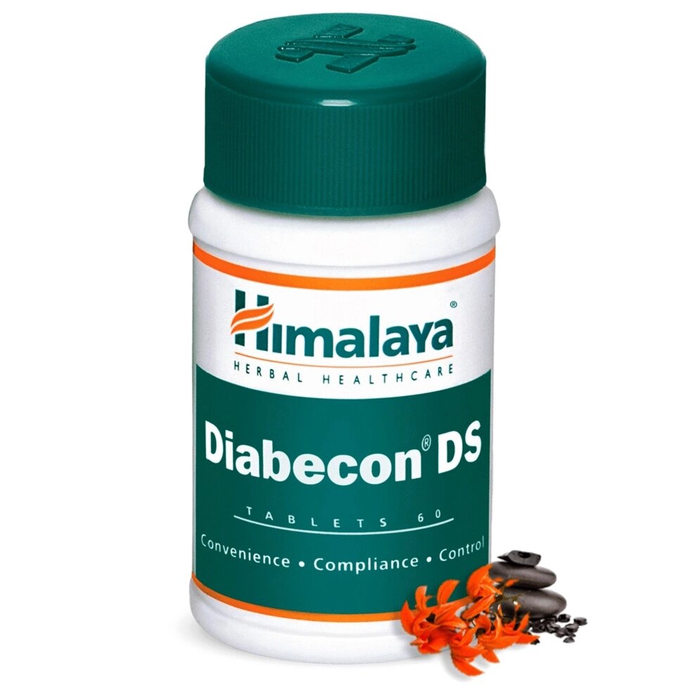 Натуральный препарат для лечения Сахарного Диабета Himalaya Diabecon DS, 60 таблеток от компании Тайская косметика и товары из Таиланда - Melissa - фото 1